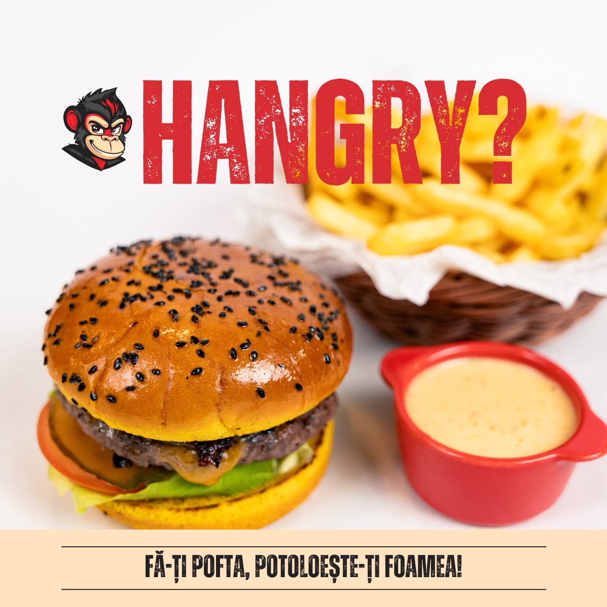 Hangry Monkey - Restaurant fast food mai sănătos în Timișoara